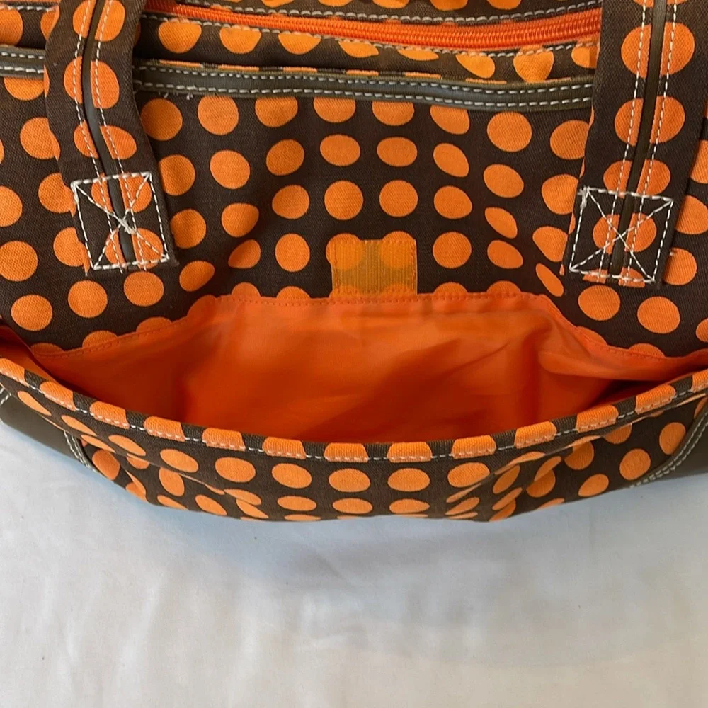 KALENCOM NEW ORLEANS Orange Polka Dot BABY Tote Bag Set